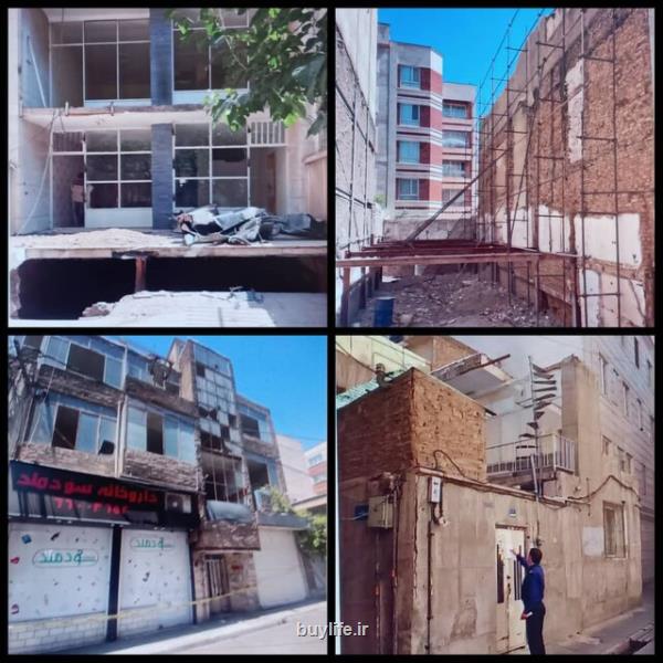 شناسایی 100 ساختمان ناایمن در غرب تهران