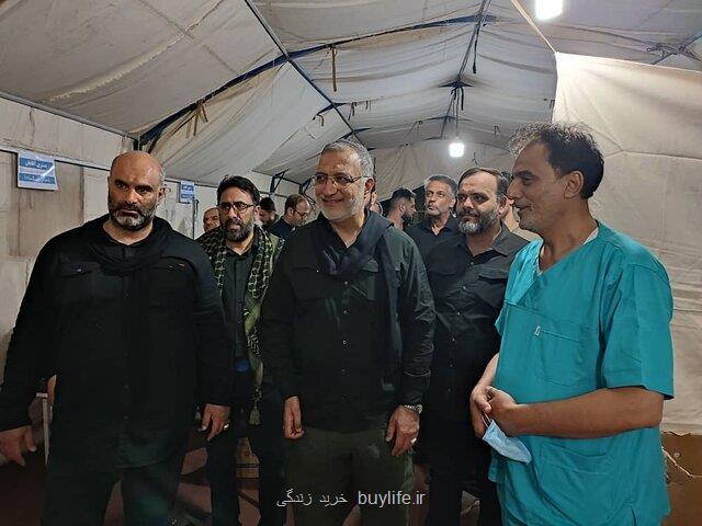 بازدید شهردار تهران از مراکز درمانی شرکت شهر سالم در کربلا