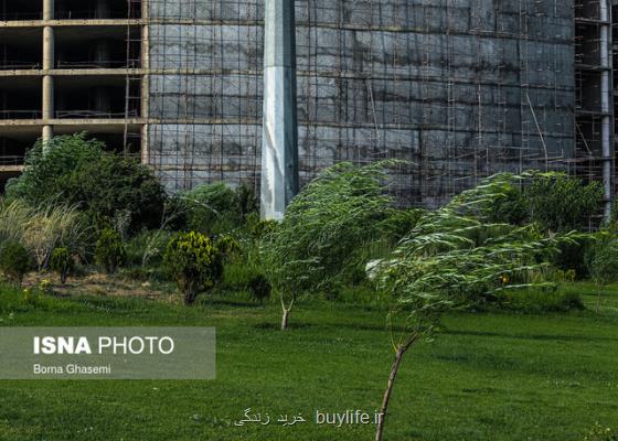 اخطار هواشناسی تهران نسبت به وزش باد شدید، رگبار و رعد و برق