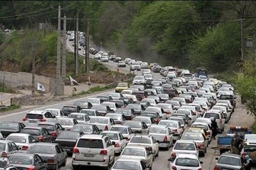 ترافیک سنگین در جاده های شمالی