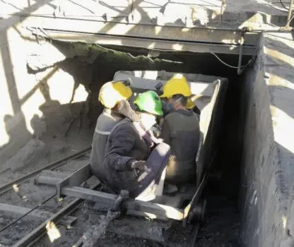 پایان امداد در حادثه ریزش معدن بافق