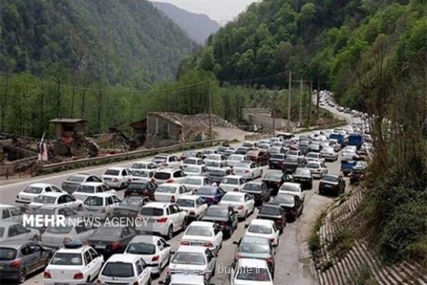 انسداد جاده چالوس به شکل موقت از ساعت ۱۲