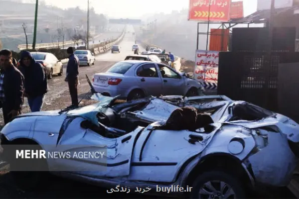 تصادف ۳ خودرو در محور فیروزکوه یک کشته و سه مصدوم داشت