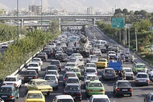 وضعیت ترافیک صبحگاهی در بزرگراه های تهران