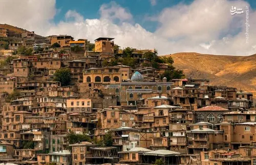 عکس، روستایی پلکانی در دل کوه های خراسان