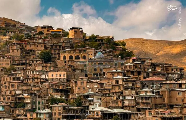 عکس، روستایی پلکانی در دل کوه های خراسان