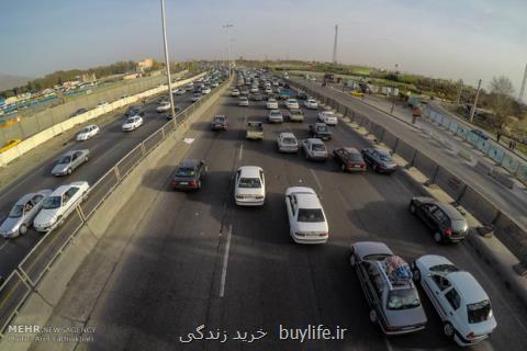 وضعیت ترافیكی بامداد امروز در جاده ها، باد شدید در۶ استان