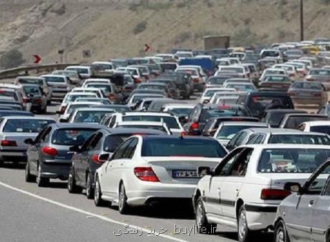 ترافیك سنگین در محور هراز