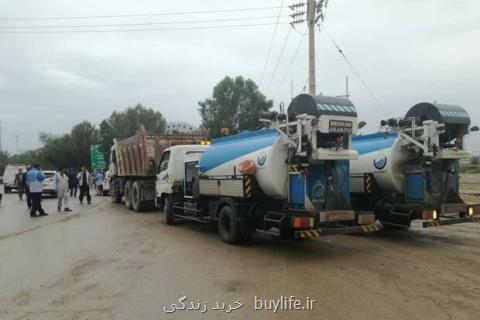 اعزام ماشین آلات و تجهیزات لایروبی از كرمان به ۲ استان سیل زده
