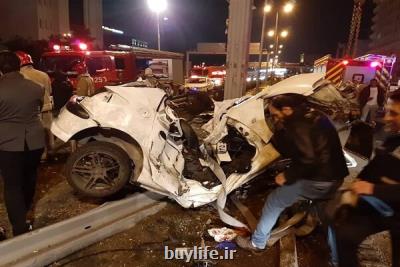 دو كشته و سه مصدوم در تصادف بزرگراه نیایش